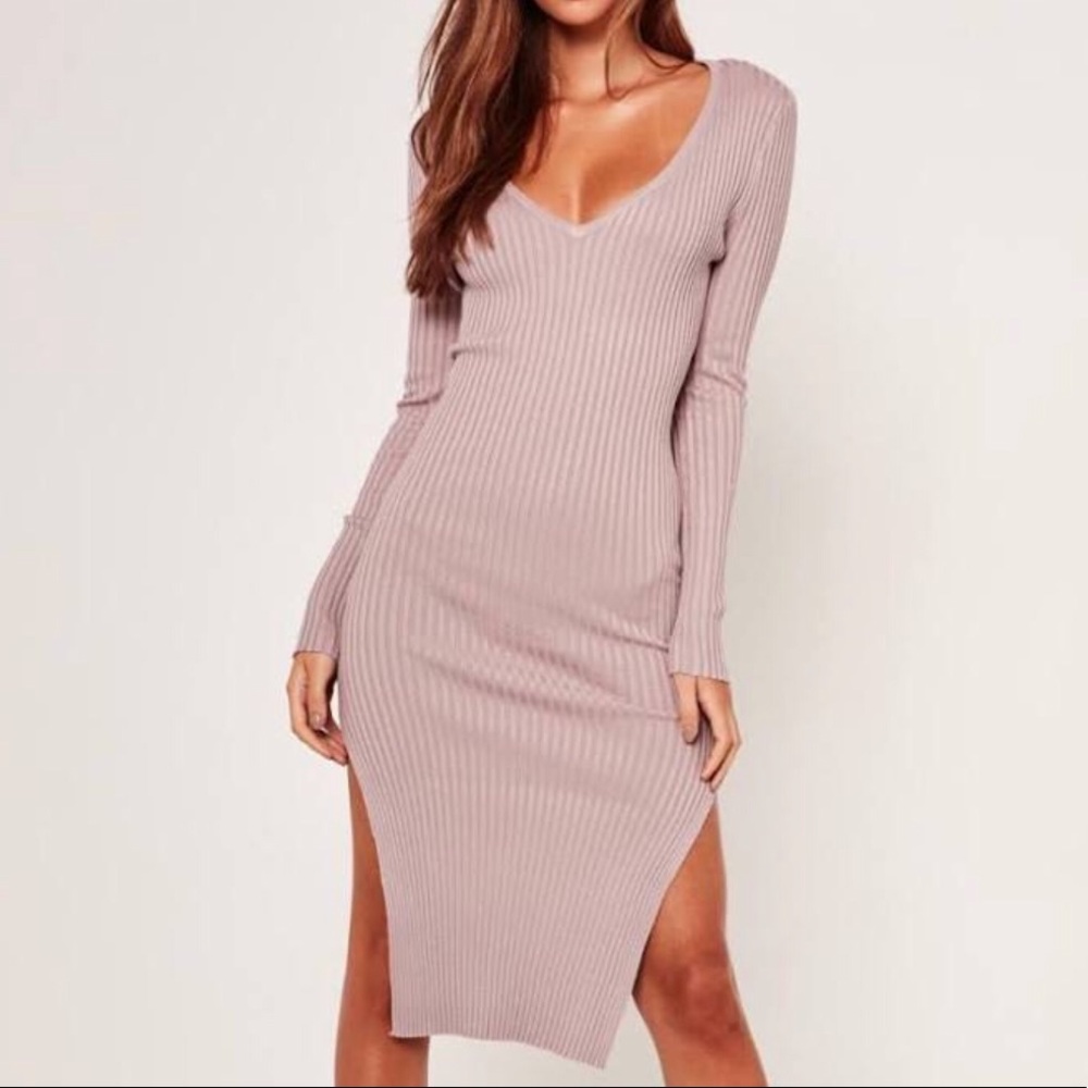 Mauve sweater dress